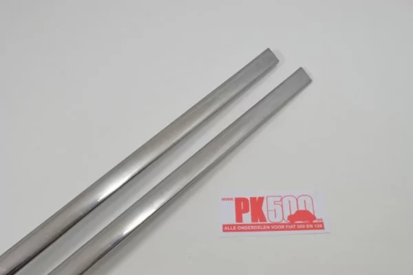 Dorpelsierlijsten (2) inox Fiat500Gia