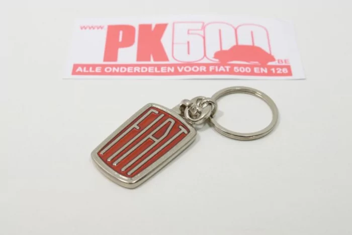 Sleutelhanger logo Fiat rood