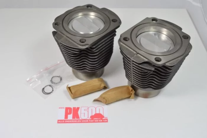 Zuigers en cilinders 540cc diam. 70mm Fiat500DFL