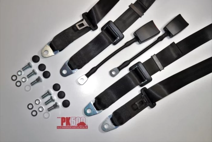 Ceinture de sécurité 3-points noir (par set)