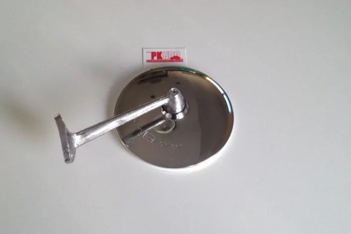 Spiegel vlak rond met voetje, zamac Fiat500D/Gia