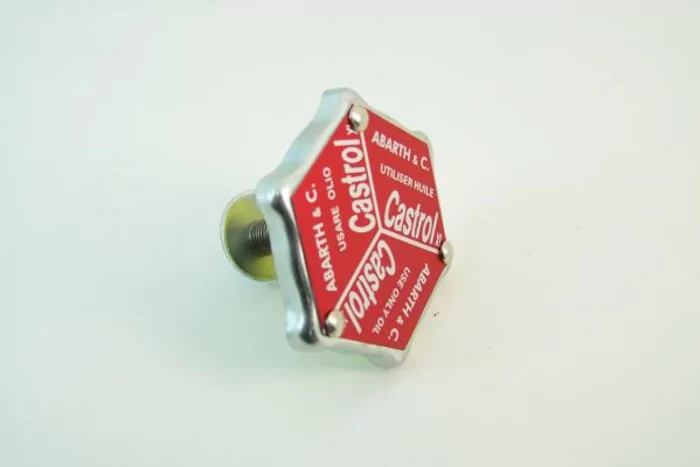 Olievuldop Abarth/Castrol rood