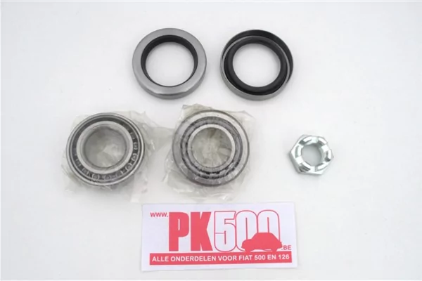 Wiellagerset achterwiel met kanteelmoer Fiat500ND
