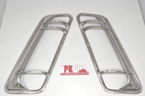 Set aanzuigkappen, alu Fiat500Gia