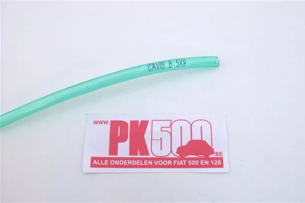 Tuyau essence transparent 5x9mm, par mètre