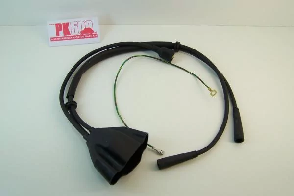 Bougiekabelset zwart sil. Fiat126