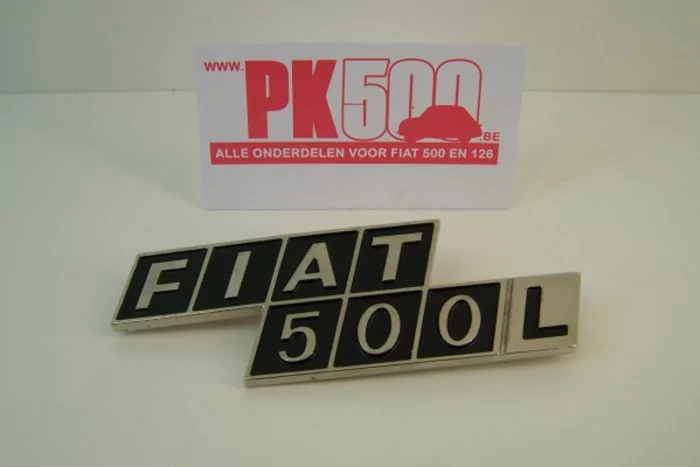 Achterembleem metaal 'Fiat500L'