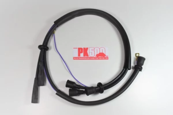 Câbles d'allumage bobine gauche, sil.noir Fiat500NDF (1e série)
