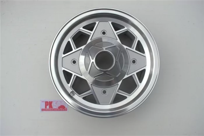 Set alu jantes, M.Miglia, 4,5x12, incl.boulons, argent