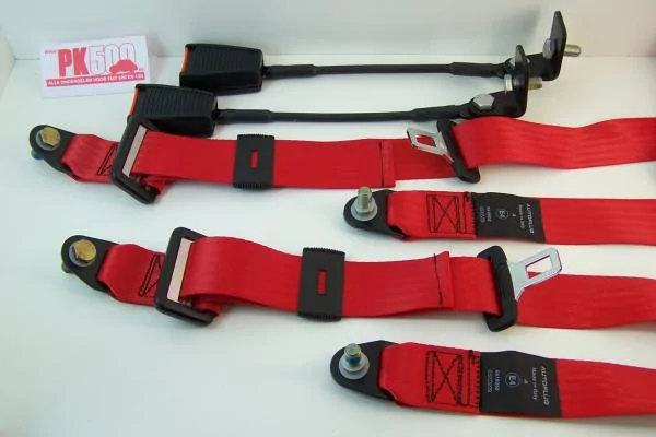 Heupgordel 3-punts, rood (per set)