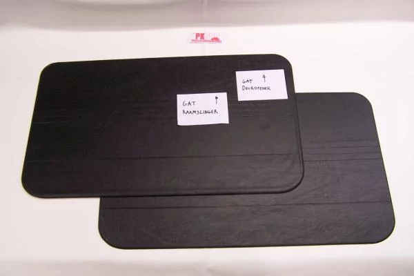 Set deurpanelen zwart Fiat500F