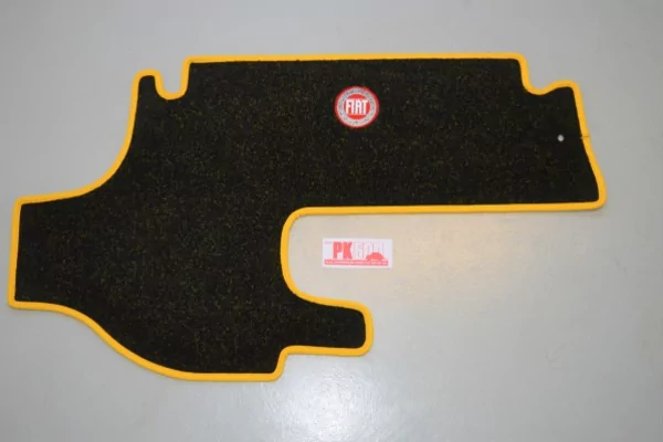 Luxe tapis coffre jaune Fiat500