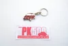 Metalen sleutelhanger Fiat 500 rood